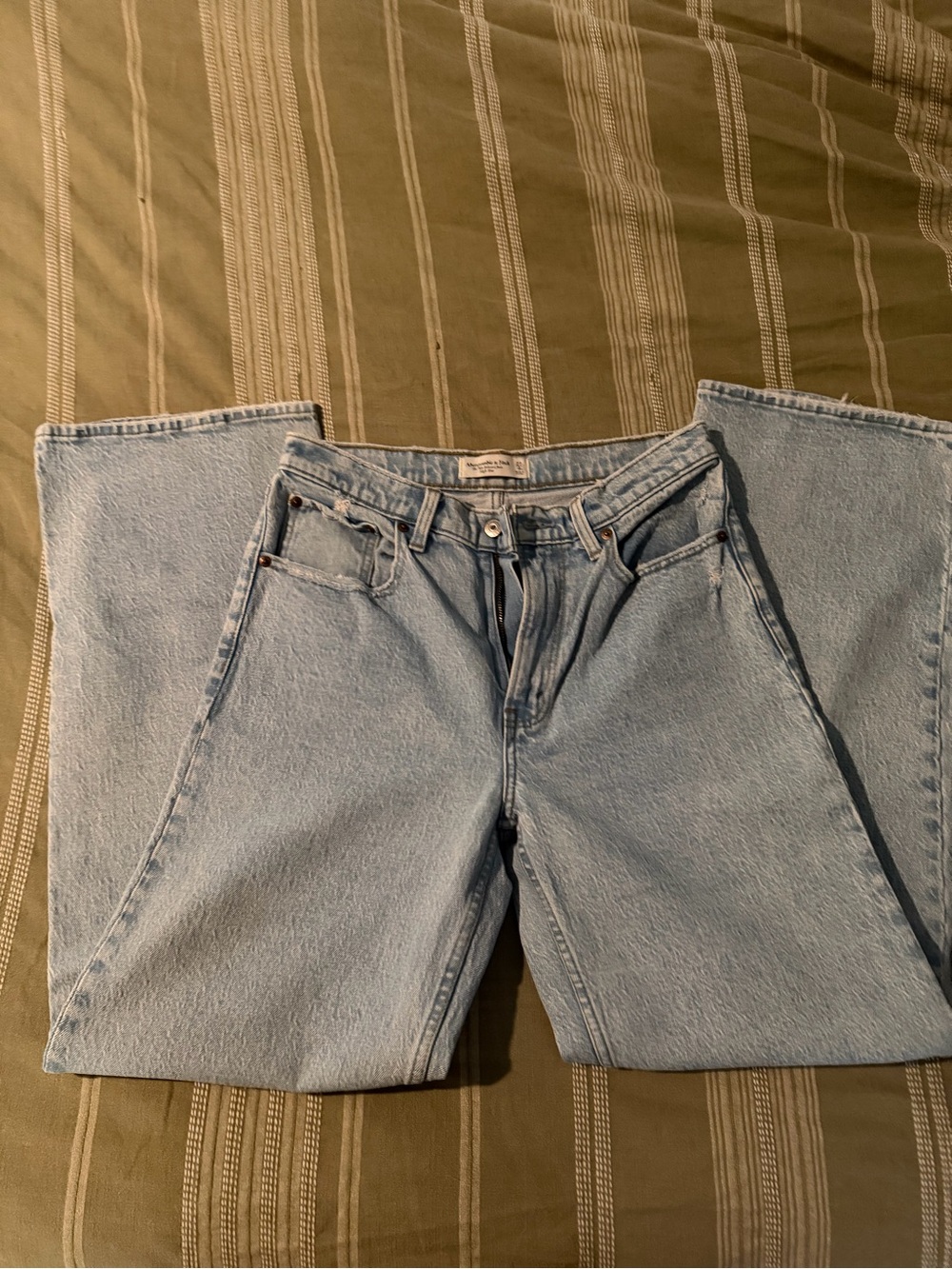 Abercrombie & Fitch Light Blue Wide Leg Jeans